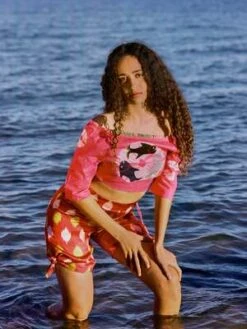 100% Silk ShopTIE SHORTS - POMEGRANATE IKAT -AGOLDE Store 100 Silk TIE SHORTS POMEGRANATE IKAT 20230425181147