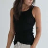 Private 0204Ribbed Tank - Black -AGOLDE Store 282 Ribbed Tank in Black 20230822192401