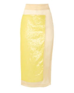 A.W.A.K.E. MODEMaxi Mesh Skirt With Sequin Detail