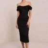 A.L.C.Nora Linen Midi Dress - Black -AGOLDE Store ALC Nora Linen Midi Dress Black 20231004165512
