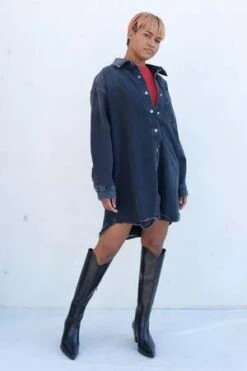 AGOLDEMazie Shirt Dress - Disappear 11 AGOLDEMazie Shirt Dress - Disappear -AGOLDE Store Agolde Mazie Shirt Dress Disappear 20230916010522 2