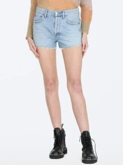 AGOLDEAgolde Parker Cut-Off Shorts - Riptide