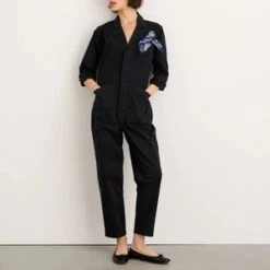 AlexMill Standard Jumpsuit Cotton Twill - Black