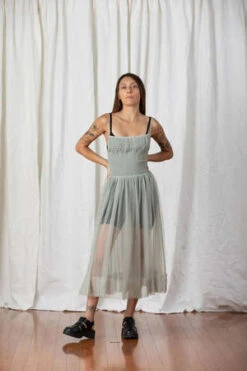 Ali GoldenMesh Ballerina Dress