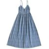 Ali GoldenTie Back Maxi Dress - Blue Plaid
