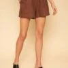 Whimsy + RowWhimsy + Row Allison Linen Shorts - Chocolate