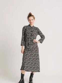 Allison WonderlandEsme Skirt - Black Floral -AGOLDE Store Allison Wonderland Esme Skirt Black Floral 20220915121543