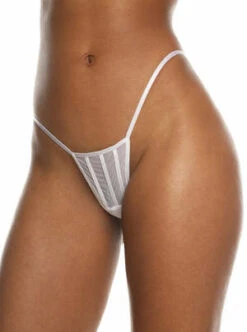 AnoesesSybil Mesh Adjustable Thong - White