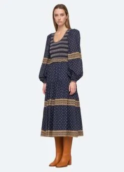 Sea New YorkArlita Dress - Navy -AGOLDE Store Arlita Dress 20230629222228