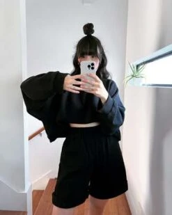 Atelier DelphineElle Short - Black -AGOLDE Store Atelier Delphine Elle Short Black 20230930042437