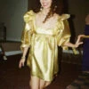 SELVA / NEGRAAtomo Dress - Azteca Gold -AGOLDE Store Atomo Dress in Azteca Gold Size Small SAMPLE 20231022164243