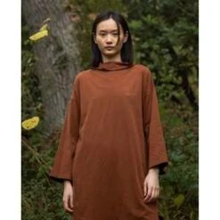 Beaumont OrganicAyse Organic Cotton Dress - Walnut -AGOLDE Store Ayse Organic Cotton Dress Walnut 20231018222505