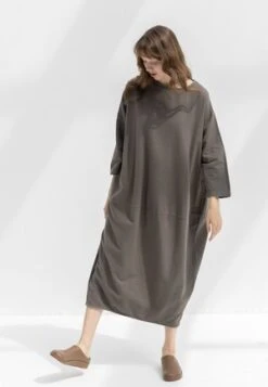 Black CraneLantern Dress - Mud -AGOLDE Store BLACK CRANE LANTERN DRESS MUD 20211108122638 2