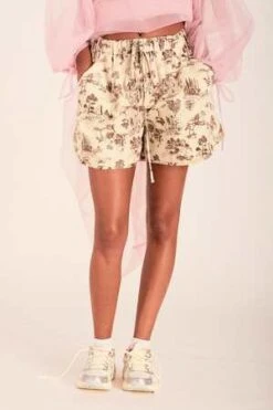 Eliza FaulknerBailey Shorts Toile De Jouy - Brown -AGOLDE Store Bailey Shorts Brown Toile De Jouy 20230223200309 1