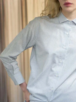 BaserangeOle Shirt Dress - Textured Blue Stripe 9 BaserangeOle Shirt Dress - Textured Blue Stripe -AGOLDE Store Baserange Ole Shirt Dress Textured Blue Stripe 20230401040942 1