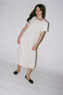 BaserangeSilk Tee Dress - Undyed