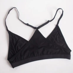 BaserangeX Bra In Bamboo - Black -AGOLDE Store Baserange X Bra in Bamboo Black 20221103151902