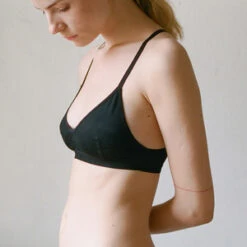 BaserangeX Bra In Bamboo - Black -AGOLDE Store Baserange X Bra in Bamboo Black 20221103151904