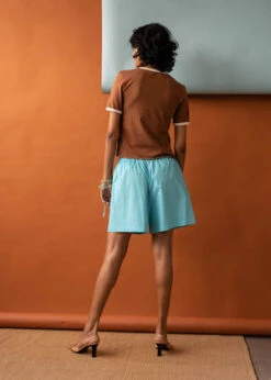 Penny SageBeachy Shorts - Lagoon -AGOLDE Store Beachy Shorts Lagoon 20231018010048 2