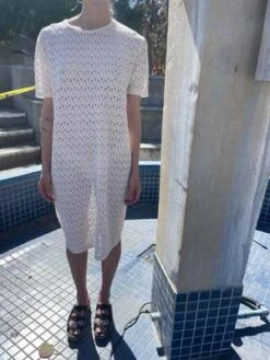 BeklinaLace T Shirt Dress - Ivory -AGOLDE Store Beklina Lace T Shirt Dress Ivory 20230904041619