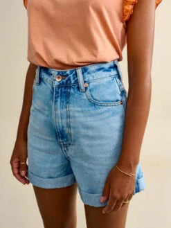 BelleroseParty Shorts - Vintage Light Blue -AGOLDE Store Bellerose Party Shorts in Vintage Light Blue 20230411172341 2