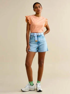 BelleroseParty Shorts - Vintage Light Blue -AGOLDE Store Bellerose Party Shorts in Vintage Light Blue 20230411172342