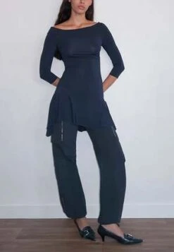 Paloma WoolBenito Mini Dress - Dark Navy -AGOLDE Store Benito Mini Dress Dark Navy 20231031145904