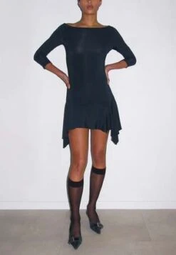 Paloma WoolBenito Mini Dress - Dark Navy -AGOLDE Store Benito Mini Dress Dark Navy 20231031145905 1