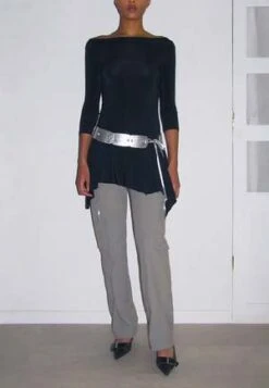 Paloma WoolBenito Mini Dress - Dark Navy -AGOLDE Store Benito Mini Dress Dark Navy 20231031145906 1