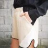 BERENIKPatchwork Shorts -AGOLDE Store Berenik PATCHWORK SHORTS beige black white 20191112163057