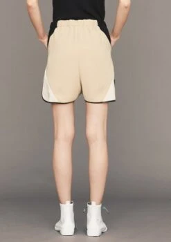 BERENIKPatchwork Shorts 41 BERENIKPatchwork Shorts -AGOLDE Store Berenik PATCHWORK SHORTS beige black white 20191112163114 1