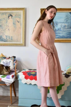 AGOLDE Store -AGOLDE Store Birds of North America Tammie Norrie Dress Peach 20230302122613