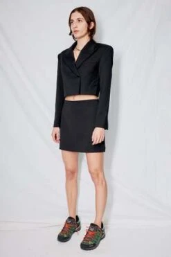 Blossom H CompanyIlli Wool Skort - Black -AGOLDE Store Black Illi Wool Skort 20230801212002