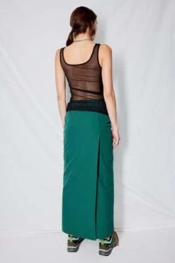 AssemblyMesh Asymmetric Tank - Black -AGOLDE Store Black Mesh Asymmetric Tank 20230809204229 2