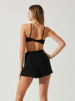 ASTR The LabelRivka Wool Teddy Shorts - Black -AGOLDE Store Black Rivka Wool Teddy Shorts 20230915185105 1