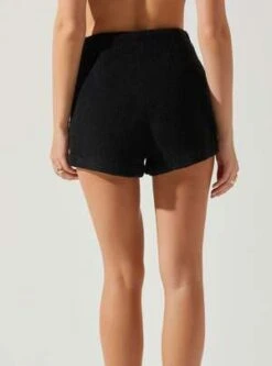 ASTR The LabelRivka Wool Teddy Shorts - Black -AGOLDE Store Black Rivka Wool Teddy Shorts 20230915185105