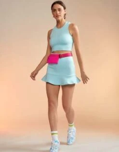 CYNTHIA ROWLEYBonded Mini Skirt - Blue -AGOLDE Store Bonded Mini Skirt 20230414225553