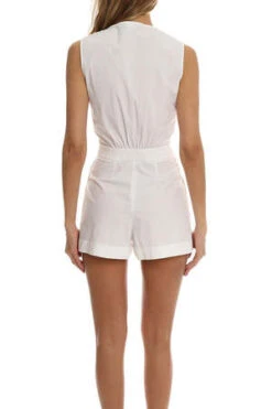 Boutique MoschinoPleated Romper - WHITE -AGOLDE Store Boutique Moschino Pleated Romper 20220810220055 2
