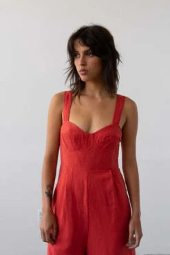 WaltzBralette Jumpsuit - Grenadine -AGOLDE Store Bralette Jumpsuit in Grenadine 20230623064723 2