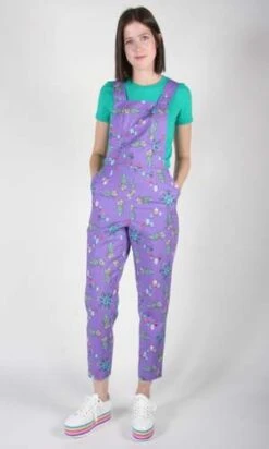 Birds Of North AmericaBunting Overalls - Purple Pineapple Party