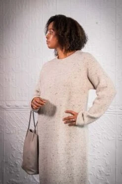 Lauren ManoogianButton Dress - White Tweed -AGOLDE Store Button Dress in White Tweed 20231021234829 1