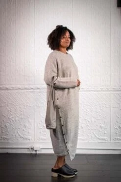 Lauren ManoogianButton Dress - White Tweed -AGOLDE Store Button Dress in White Tweed 20231021234830 1