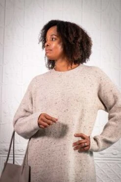 Lauren ManoogianButton Dress - White Tweed -AGOLDE Store Button Dress in White Tweed 20231021234830