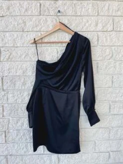 SimkhaiCameron One Shoulder Mini Dress - Black -AGOLDE Store Cameron One Shoulder Mini Dress 20231017212946