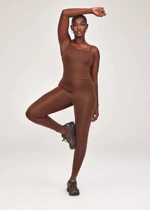 Girlfriend CollectiveCami Unitard - Earth 6 Girlfriend CollectiveCami Unitard - Earth - Image 4