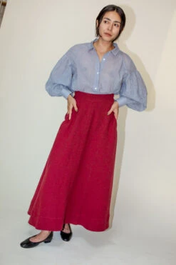 Caron CallahanMalva Skirt - Syrah -AGOLDE Store Caron Callahan Malva Skirt Syrah 20220809145614