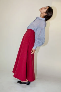 Caron CallahanMalva Skirt - Syrah -AGOLDE Store Caron Callahan Malva Skirt Syrah 20220809145619