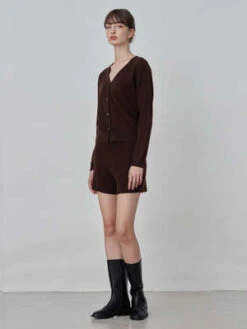 AGOLDE Store -AGOLDE Store Cashmere Shorts Brown 20230925213041 1