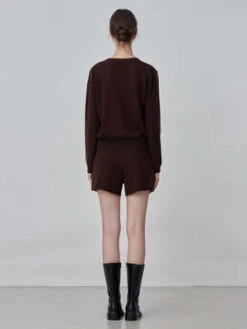 PureCashmere NYCCashmere Shorts - Brown -AGOLDE Store Cashmere Shorts Brown 20230925213042 1