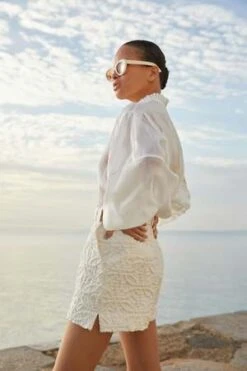 Charo RuizParvy Short - White -AGOLDE Store Charo Ruiz Parvy Short White 20230901012207 1